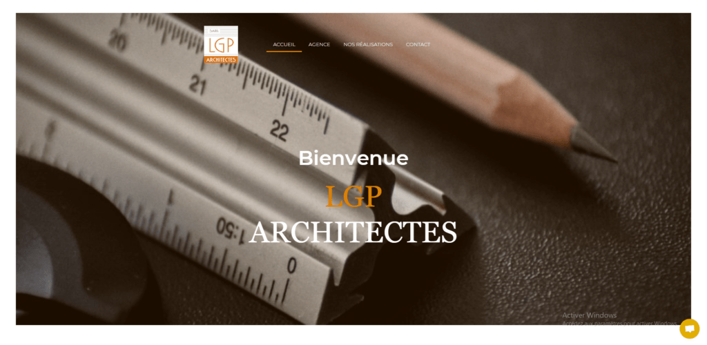 site lgp-architectes.fr réalisé par efficiency.fr